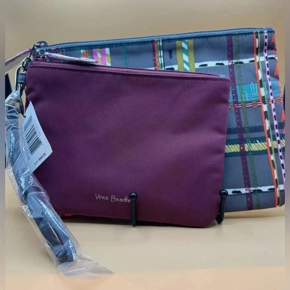 🍀 VERA BRADLEY NWT MIDTOWN POUCH DUO IN HAWTHORN ROSE - Picture 1 of 5